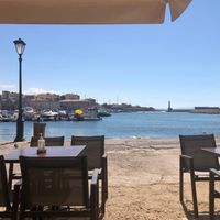 the view at Istioploikos Sea Lounge in Crete