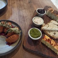 Trio of breads at Botanique in Hove