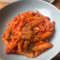 Vegan pasta (asked for vegan cheese to be added) at Spaccanapoli in North West London