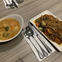 Vegan & gluten-free massaman curry & pad thai   at Thai Orchid in Whitstable
