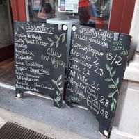 Menu Sept 21 at Green Scoop Vegan in Berlin