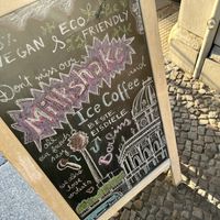 sign  at Green Scoop Vegan in Berlin