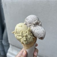 Pistachio and oreo   at Green Scoop Vegan in Berlin