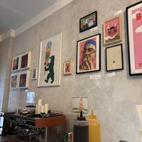 Great art  at Green Scoop Vegan in Berlin