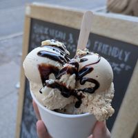 Four scoops! Only just fits at Green Scoop Vegan in Berlin