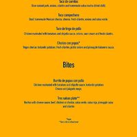 Menu as of June 2021   at La Poblana in Reykjavik