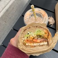 Crispy tofu sandwich at Margo's Amsterdam - Jordaan in Amsterdam