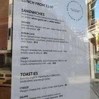 Menu at Margo's Amsterdam - Jordaan in Amsterdam