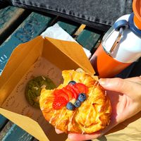 Danish pastry with fruits at Margo's Amsterdam - Jordaan in Amsterdam