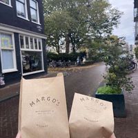 We got a slice of marble cake, orange and vanilla swirl and a matcha cookie at Margo's Amsterdam - Jordaan in Amsterdam