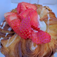Vanilla strawberry Danish at Margo's Amsterdam - Jordaan in Amsterdam