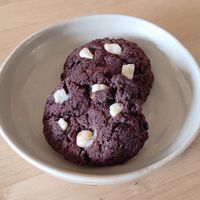 Dark chocolate cookies with white chocolate chips at Margo's Amsterdam - Jordaan in Amsterdam