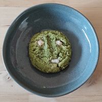 Matcha cookie with white chocolate chips at Margo's Amsterdam - Jordaan in Amsterdam