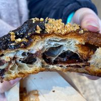 Double-baked choc hazelnut croissant filling at Margo's Amsterdam - Jordaan in Amsterdam