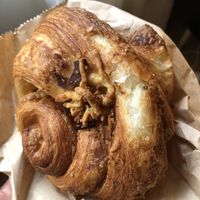 Ham cheese croissant - slightly crushed from trip home  at Margo's Amsterdam - Jordaan in Amsterdam