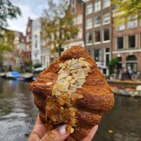 gigantic almond croissant😋 at Margo's Amsterdam - Jordaan in Amsterdam