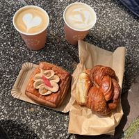 Almond Rhubarb & Cardamom Bun  at Margo's Amsterdam - Jordaan in Amsterdam