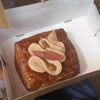 rhubarb and almond butter  at Margo's Amsterdam - Jordaan in Amsterdam