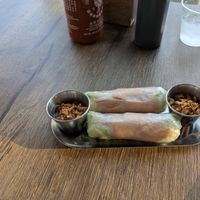 Vegan ham spring rolls at Saigon Noodle Bar in West Chester