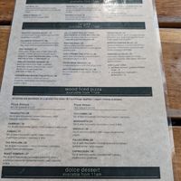 Food menu as at May 2023 at Northbeach Pavilion in Wollongong