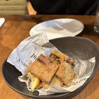 Chickpea flour  at Unique (V) Pizzeria SUKHASANA in Osaka