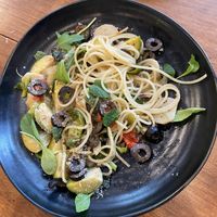 todays pasta  at Unique (V) Pizzeria SUKHASANA in Osaka