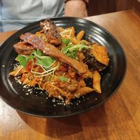 Pasta at Unique (V) Pizzeria SUKHASANA in Osaka