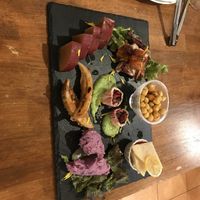 The starter. So many different funky elements. Was really fun  at Unique (V) Pizzeria SUKHASANA in Osaka