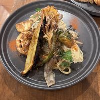 Creamy mushroom pasta  at Unique (V) Pizzeria SUKHASANA in Osaka