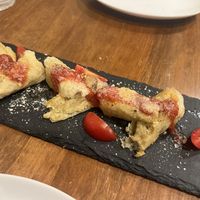 Daily appetizer  at Unique (V) Pizzeria SUKHASANA in Osaka