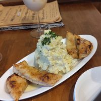 Potato salad at Unique (V) Pizzeria SUKHASANA in Osaka