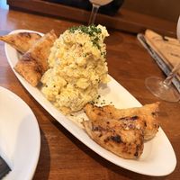 Potato salad  at Unique (V) Pizzeria SUKHASANA in Osaka