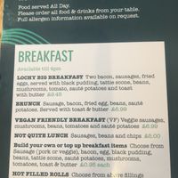 Breakfast served until 4pm at The Lochy in Fort William
