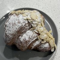 Vegan almond croissant  at Hopper & Bean - Winchmore Hill in North London