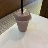 Berry protein shake  at Hopper & Bean - Winchmore Hill in North London