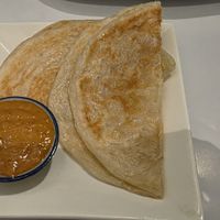Roti with peanut sauce (vegan option) at At43 Cafe & Thai Restaurant in Yarraville