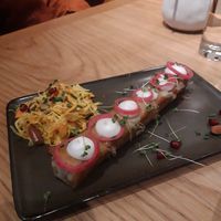 Spinach pie at Vegan Oasis in Tallinn