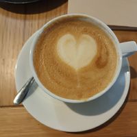 Cappuccino at Vegan Oasis in Tallinn