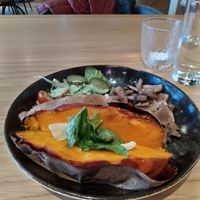 Lunch daily special at Vegan Oasis in Tallinn