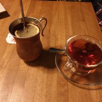 Lemonade and black tea at Aftab Persian Streetfood in Berlin