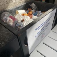 Please clean this before lunch time, otherwise the costumers are eating next to eat. It stinks and it is disgusting.  at Flower Burger - Corso Garibaldi in Milan
