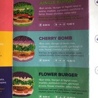 Menu  at Flower Burger - Corso Garibaldi in Milan