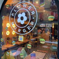 Good atmosphere, looking like the good old 70s in the US.  at Flower Burger - Corso Garibaldi in Milan