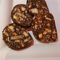 The "chocolate salami", it's not that good. at Flower Burger - Corso Garibaldi in Milan
