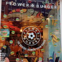 Outside look. at Flower Burger in Amsterdam