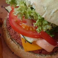 jungle burger  at Flower Burger in Amsterdam