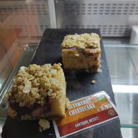 Vegan blueberry cheesecake at Cafe Eco in Cork