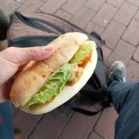 Rustino mit Nuggets und sweetchilisauce at Back-Factory in Hamburg