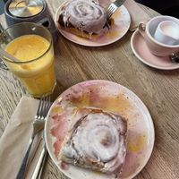 Vegan cinnamon buns  at Room and Rumours Coffee in Edinburgh