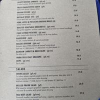 Menu 2 at Boston Brewing Co in Victoria Park